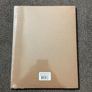 Bazzill Basics Paper Canvas Texture 8.5x11 Color Walnut #9-973 Cardstock NWT
